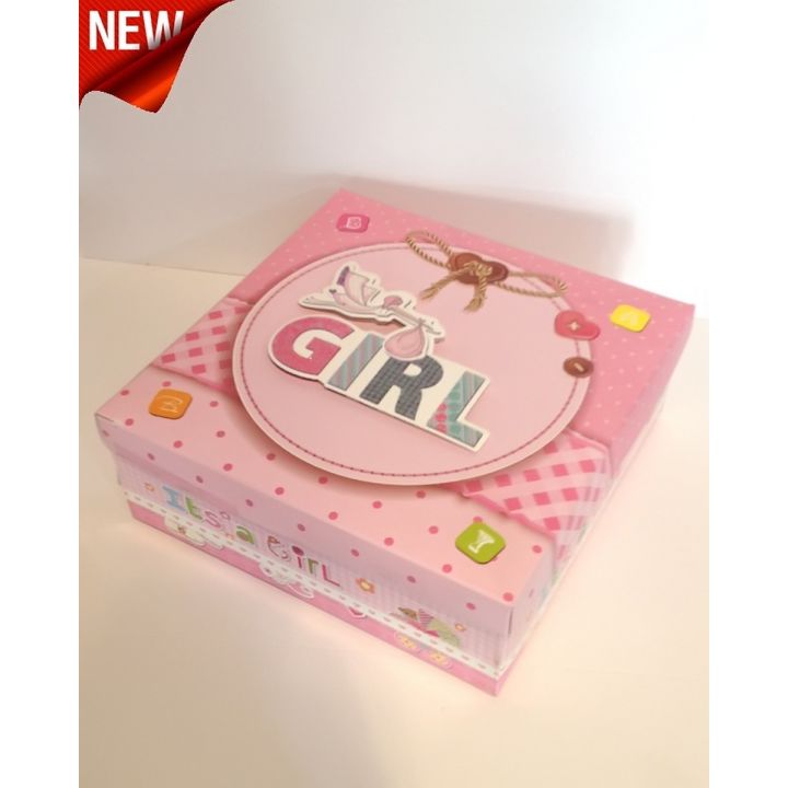 New Born Baby Girl announcement boxes, sweet or candy boxes for 1000 to 1500 gram sweet