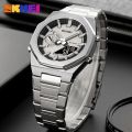 SKMEI men electronic watch dual-display electronic watch with luminous waterproof watch fashion business style For Men 1816. 