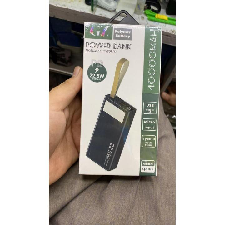 40000mAh  Power Bank 18W PD QC 3.0 Two-way Fast Charging Powerbank Type-C External Battery Charger - 40000 mah fast charging powerbank