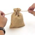 JUTE POUCH 50/Piece Burlap Jute Sack Drawstring Small Storage Bags/Pouch For Kitchen, Festivals, DIY Craft, Presents, Party Favors, Snacks & Jewelry Etc. 