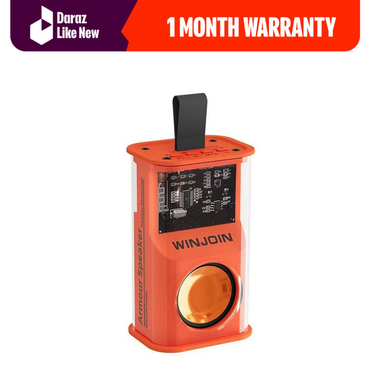 Like New Speakers - K08 Portable Transparent Bluetooth Speaker - Orange