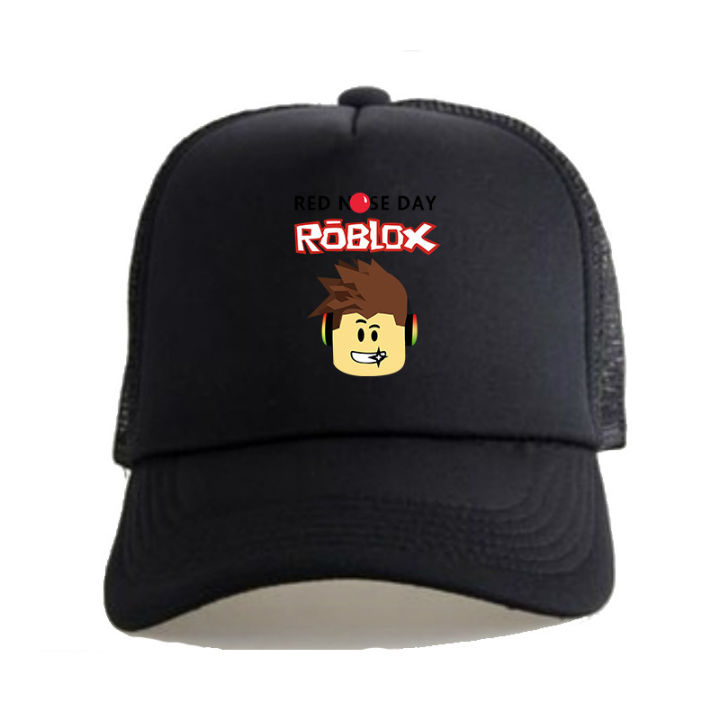 Surrounding the game ROBLOX Hat Cartoon Baseball Cap Peaked Cap for Men and Women Casual Sun Hat Summer Mesh Cap