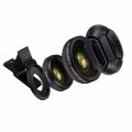 ORBMART Universal Clip Professional HD Camera Lens Kit 0.45x Super Wide Angle Lens + 12.5x Super Macro Lens Mobile Phone Lense-black. 