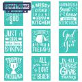 Adhesive Back Stencil Reusable Self-adhesive Letter Stencils for Diy Crafts Home Decor Perfect for T-shirts Bags Wood Projects Easy to Use Clean Silk Screen Printing Stencil. 