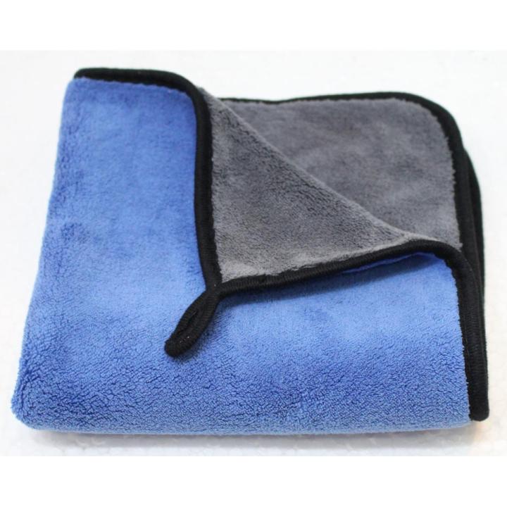 MAXIMA Microfiber Towel 40*40 cm | 800 cleaner duster & wipe wax for car care double side -BLUE