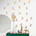 Autumn leaves decal, Gold leaves wall decal, Nature wall decal, Fall wall decals, wall stickers , self adhesive sticker ( 24 pcs : 4 inches Each). 