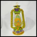 Pakistani Truck Art Lantern/Oil Burning Lantern Hand Painted Traditional Lantern Size: (14 inch). 