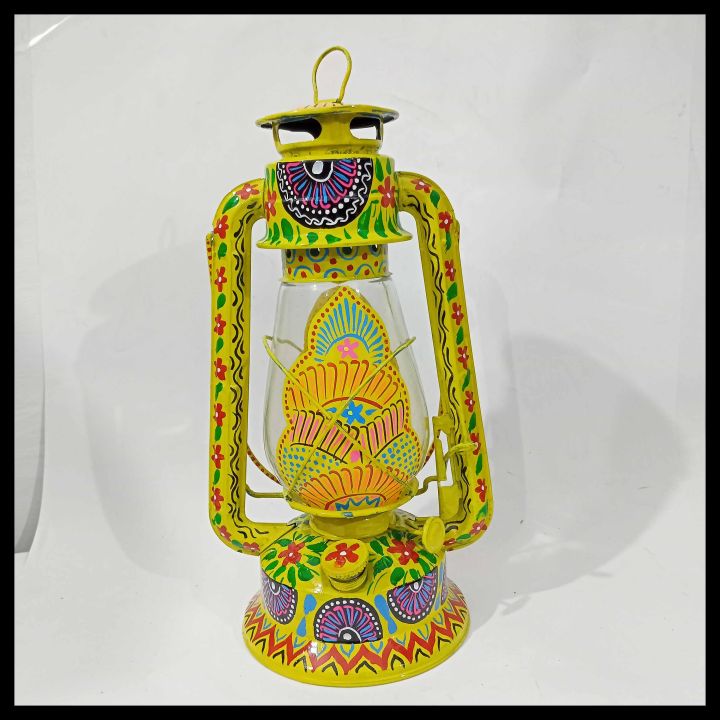 Pakistani%20Truck%20Art%20Lantern/Oil%20Burning%20Lantern%20Hand%20Painted%20Traditional%20Lantern%20Size:%20(14%20inch)%20-%20Image%202
