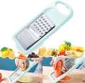 3 in 1 Multi-functional Stainless Steel Grater-Vegetable and Fruits Cutter-Potato Grater 3-In-1 Comfortable Grip Stainless Steel Onion Grater-Multifunctional High Quality ABS Vegetable & Fruit Slicer. 