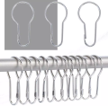 24 Pack Shower Curtain Ring Hanging Hooks for Sorting Shower Curtain Ring Hanging Clip Chain Hooks for Sorting & Organizing, Window Arts & Crafts Display, DIY Key Hangers. 