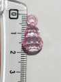 Beads for DIY Crafts.  White, Yellow, Pink, and Orange Drop Tussle (Latkan) Acrylic Beads. Pack of 40gms Beads, For DIY Jewelry Making, Jewelry, And Dress Accessories.. 
