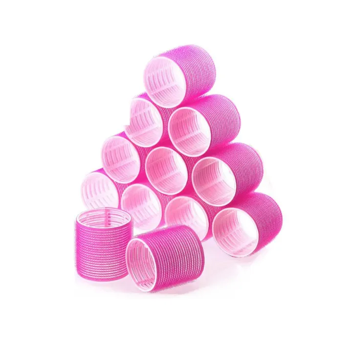 Large, Jumbo,  medium Cling Hair Rollers & Curlers plastic ( Pack of 3 ) + Free  Voucher