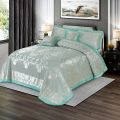 A Luxury Embossed Velvet Bridal Bed Sheet. 