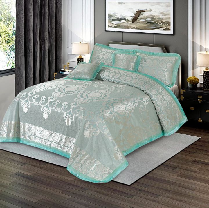 A Luxury Embossed Velvet Bridal Bed Sheet
