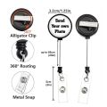 Personalized 30mm Glass Cabochon Image Logo Retractable Badge Reel Lanyard ID Holder Brooches Custom Designed Nurse Teacher Gift. 