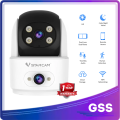 GSS CS996 3MP Indoor WiFi PT Smart Camera (Single Lens / Dual Lens) | 2K HD | Human Detection | Color Night Vision | Two Way Audio | Wireless CCTV. 