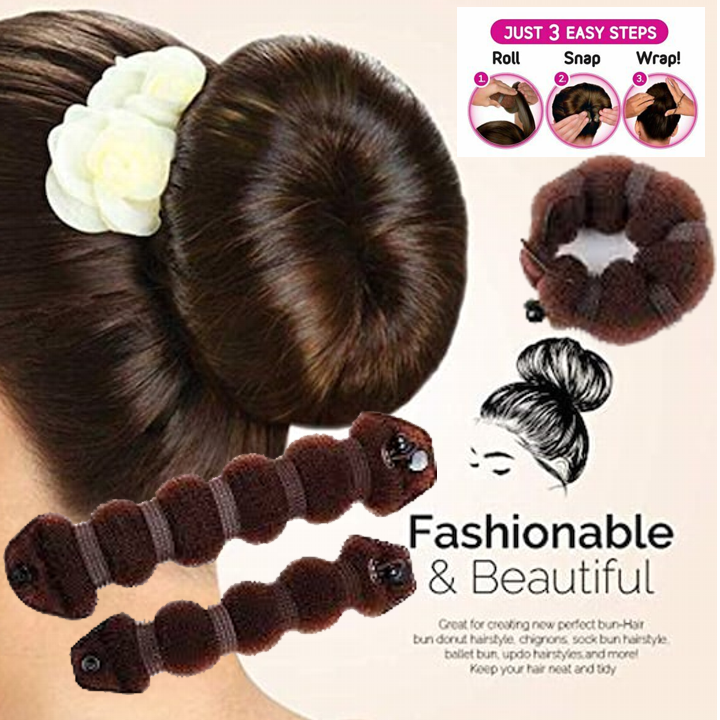 Hair Styling Hair Bun Maker Pack of 2 Hot Buns As Seen On TV