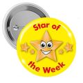 STAR of the Week School Motivational Badge Pack of 6. 