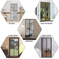 Azzin - Anti Mosquito Net - Magnetic Mesh Curtain - Screen Door Curtain Net - Hands Free Anti Mosquito Curtain - Automatic Closing Door Mesh - Anti Insect Bug Fly Partition Striped Door Curtain. 