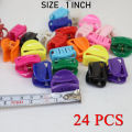PACK OF 24 PIECES SMALL CHUTKI BABY HAIR CATCHER / JAW CLIP FOR GIRLS  / BABY GIRLS HAIR CATCHER / SMALL PLASTIC HAIR CLUMPS. 