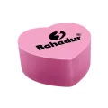 BAHADUR B75 ERASER- HEART SHAPE ERASER- 72 PIECES- SOFT ERASER- RUBBER. 