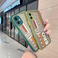 dienya For Realme GT Neo Flash Case Fashion Tide Cool Simple Word Pattern Thin Side Square Edge New Design Shockproof Frosted Transparent Hard Phone Cases Silicone Casing Full Cover Camera Protection Softcase Boy. 