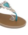 Maya Traders Sea Green Imported Italian Design Fancy Sandal for Women - 3K. 