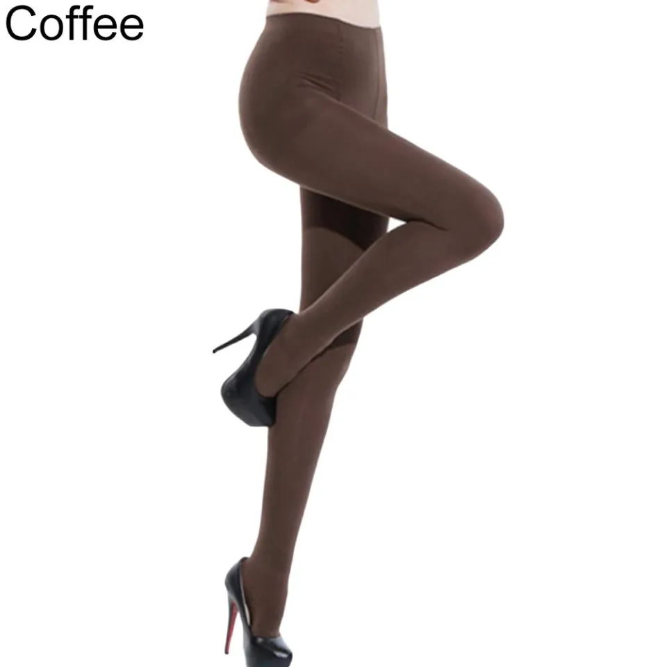 Women Thick 120D Stockings Pantyhose Tights Opaque Long Footed Socks Daraz.pk