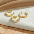 3Pcs Simple Round Wrap Earrings Cartilage Ear Clip No Pierce Cartilage Earrings. 