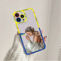 【Pizazzazz】 Ukraine Flag girl Pattern Phone Case for iPhone 11 12 13 Mini Pro Max 14 Pro Max Case shell. 