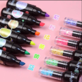 Mini Cute bottle Shape Planet Colourful Highlighter (Random Colour). 