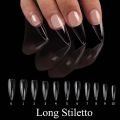 120pcs Nail Tips Extensoin Capsule Artificial Nails Full Cover Sculpted Soft Gel X Almond False Nail Press On. 