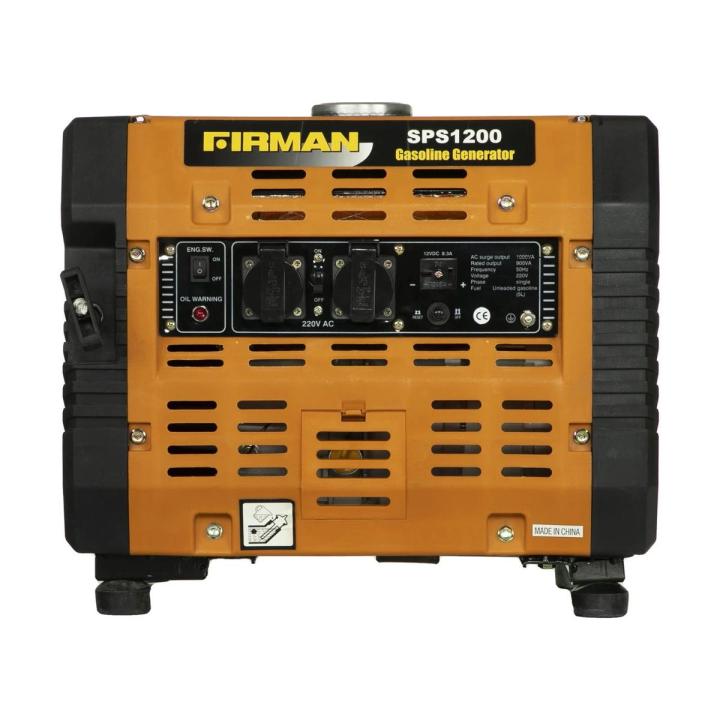 Firman SPS1200 - 1 kW Sound Proof Canopy Petrol Generator - Recoil Start