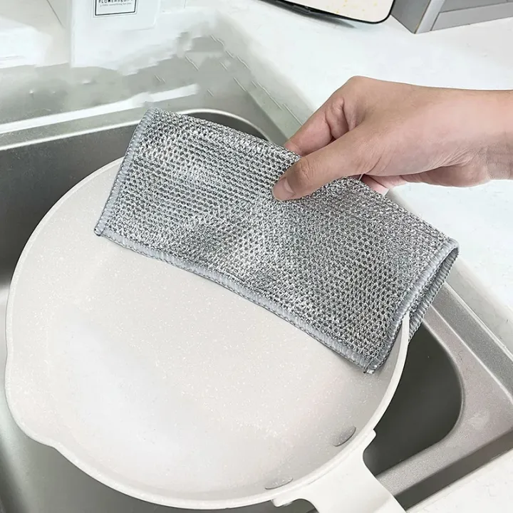 1/4/6/12/24/50/100Pcs%20Rust%20Removal%20Cleaning%20Cloth%20Kitchen%20Magic%20Dishwashing%20Towel%20Metal%20Steel%20Wire%20Cleaning%20Rag%20Microwave%20Stove%20Clean%20Tools%20Dish%20Cloth%20-%20Image%206