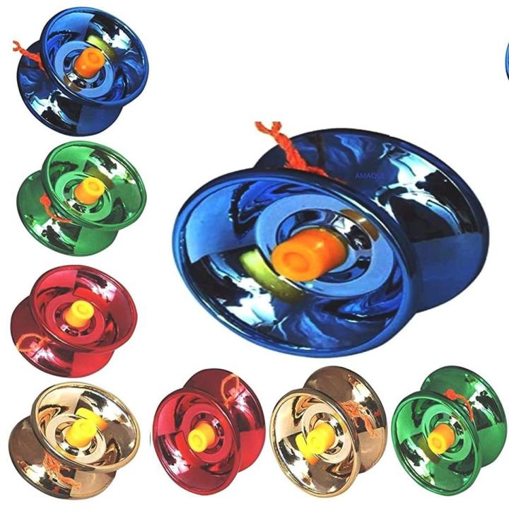Splendour: Fine Quality High Speed Metal yoyo, YoYo Spinner Toy Metal YoYo Great Toys for Kids Random Color Pack of (01)