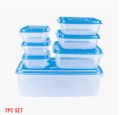 "IKEA Style High-Quality Thumb Lock Food Containers - 7PCS Set, Precious Stackable Plastic Storage Boxes". 