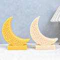 3D Moon Candle Mold Eid Mubarak Non-Stick Silicone Moon Gypsum Mould Resin Crescent Mold for Holiday Decor Event Cultural. 