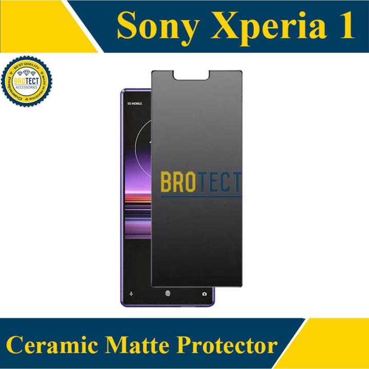 Sony Xperia One Ceramic Matte Screen Protector ( NO Black Border) Fiber sheet Born PUBG Gaming xperia1 - Matte