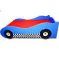 Furnishoo Kids Racing Car Bed - Kids Bed - Blue Car Bed. 