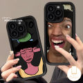 MissConnie Personalized Ugly Phone Case Compatible For IPhone 15 11 7Plus 13 14 12 11 Pro Max X XR 6 7 8 6S Plus XS MAX SE 2020 Soft Angel Eyes Shockproof Black Ugly Casing Emoji Cover. 