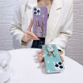 Luxury Cute Stand Rabbit Soft Phone Case For Xiaomi Redmi Note 13 13ProPlus 12 12C 12S 11S 10C 10S POCO X6 M6 Spakly Bling Cover. 