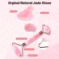 Jade Roller Gua Sha Facial Beauty Roller Skin Care Tools Quartz Massager for Eyes Neck Body Muscle Relaxing Relieve Wrinkles. 