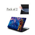 Pack OF 2-Laptop Back Skin Sticker-Laptop Back Skin-Laptop Skin Vinyl Sticker Decal, 14.6 15 15.4 15.6 inch Laptop Skin Sticker Cover For All Laptops. 