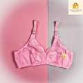 Ladies Under Garments Pack of 4 Women Ladies Girls Classy Multi colour Cotton Printed Stylish Bra Brief Blouse Brazier Brassier Undergarments Pure Cotton Brazzers for Girls/Women.. 