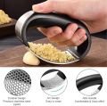 Garlic Press  Peeler Set Stainless Steel Professional Grade Manual  Crusher Squeezer Slicer Mincer Chopper Kitchen Gadget with Handle. 