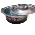 1 Piece Pot Degchi with Lid Silver Aluminum Adonized Capacity 800grams. 