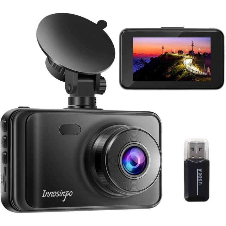 Brand Innosinpo Model  A10 Dash Cam【2021 New Version】 1080P FHD DVR Car Dashboard Camera Recorder 3" LCD Screen 170° Wide Angle, Super Night Vision, G-Sensor, WDR, Parking Monitor, Loop Recording, Motion Detection Colour Strong powerful