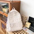 Korean Student School Backpack Floral White School Bags For Teenage Girls Cute Women's backpack brand Book Bag Nylon Rucksack. 