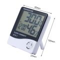 Free Battery Room Temperature Humidity Meter Electric Indoor LCD Temperature Hydrometer Weather Alarm Clock HTC-1 Wall Clock With Temperature and Humidity Controller Data Loger Cell Sensor For Temperature Humidity Egg Incubator Table Alarm Clock Room. 