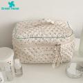 Green Home Makeup Bag Cosmetic Organizer Bunny Print Cosmetic Storage Bag. 